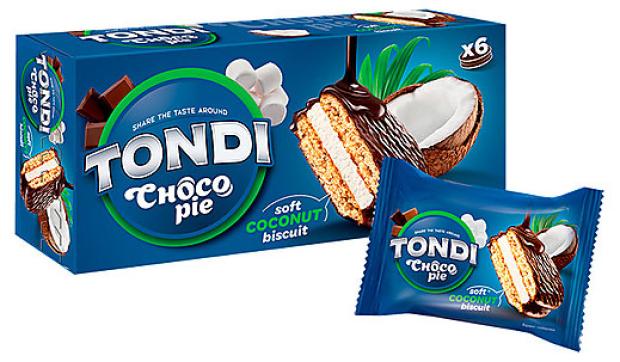 Кондитерское изделие Яшкино Tondi choco Pie кокосовое, 180 г