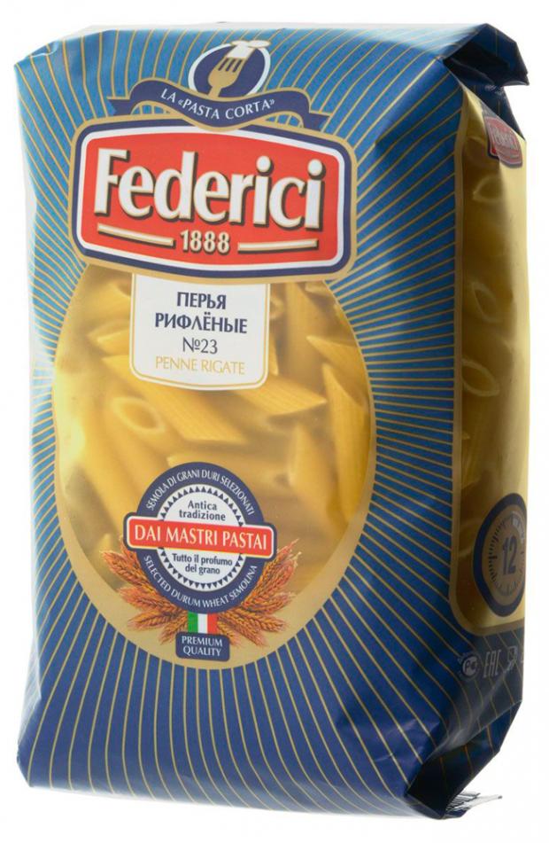 макаронные изделия ziti 9 federici 500 г Перья Federici рифленые 23, 400 г