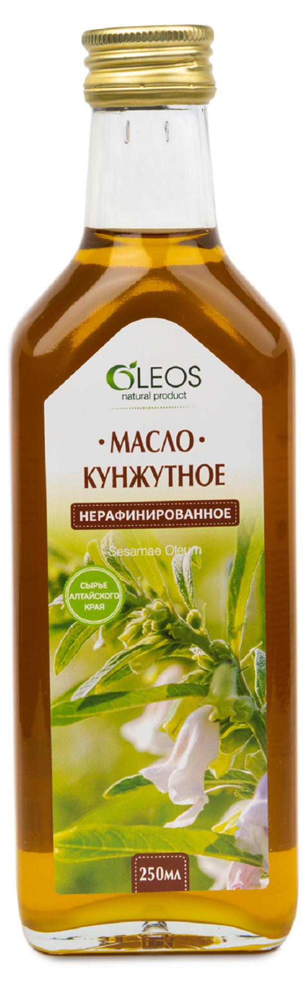 Масло кунжутное OLEOS нерафинированное, 250 мл