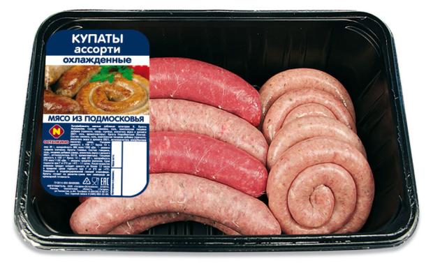 Купаты Останкино Ассорти (1 - 1,5 кг), 1 упаковка ~ 1,3 кг