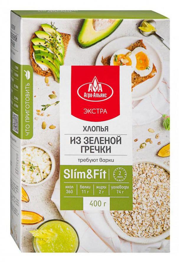 

Хлопья «Агро-Альянс» из зеленой гречи, 400 г