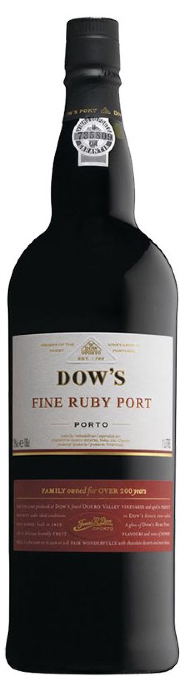 Портвейн Dow's Fine Ruby Port Португалия, 0,75 л