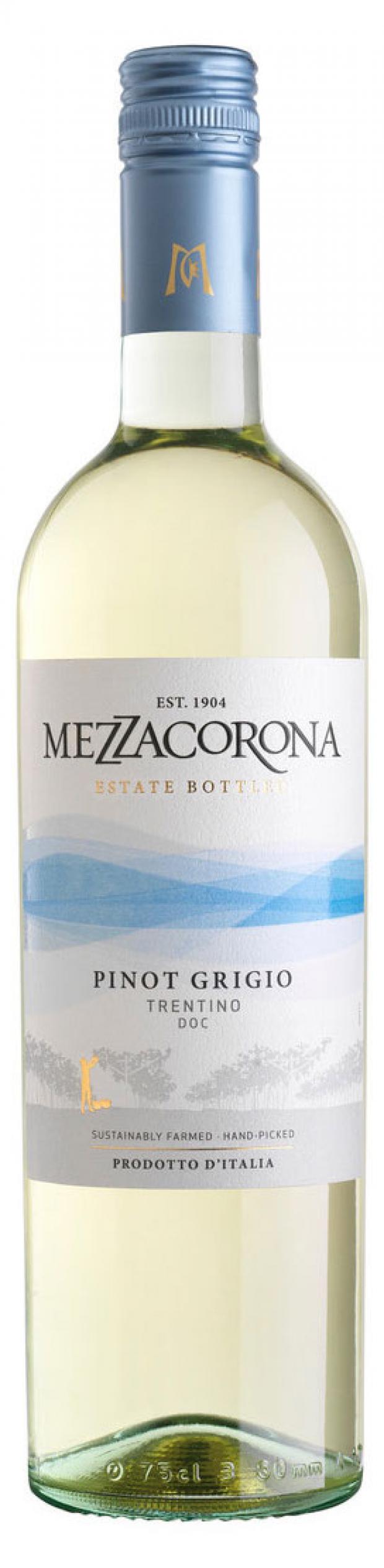 вино agora yachting pinot grigio reserve белое сухое россия 0 75 л Вино Mezzacorona Pinot Grigio Trentino белое сухое Италия, 0,75 л