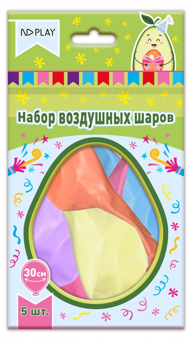 Набор воздушных шаров Nd play Авокадр 30 см, 5 шт