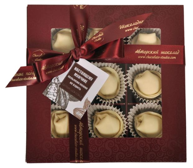 

Конфеты Chocolate Studio Пельмени шоколадные с фундуком, 100 г