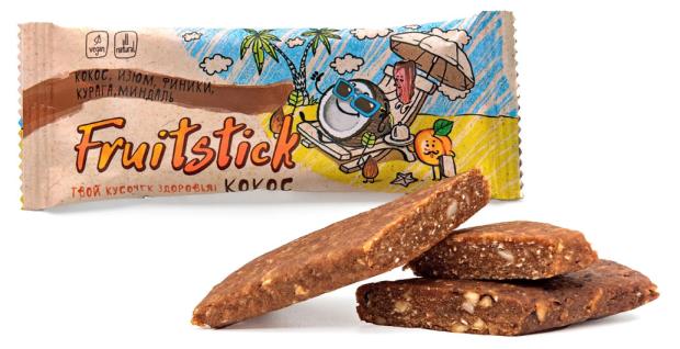 

Батончик Fruitstick из орехов и сухофруктов кокос, 40 г