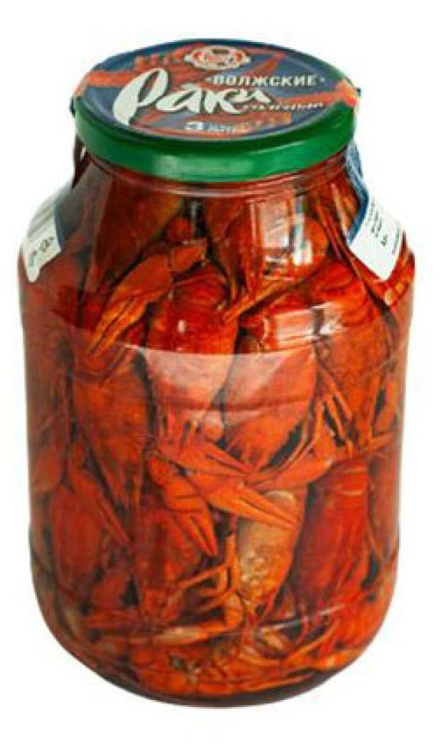 Раки консервированные РакиКраб Волжские в солевой заливке, 3 л