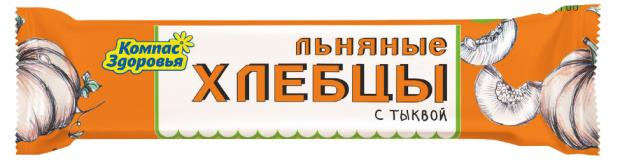 

Хлебцы льняные Компас Здоровья с тыквой, 12 г