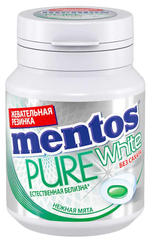 

Резинка жевательная Mentos Pure White Нежная мята, 54 г