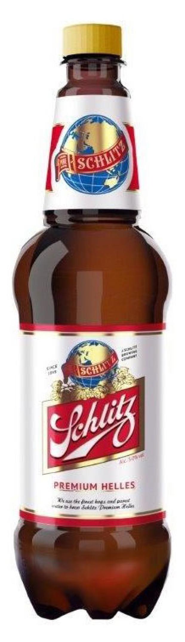 Пиво Schlitz светлое фильтрованное 5%, 1,25 л