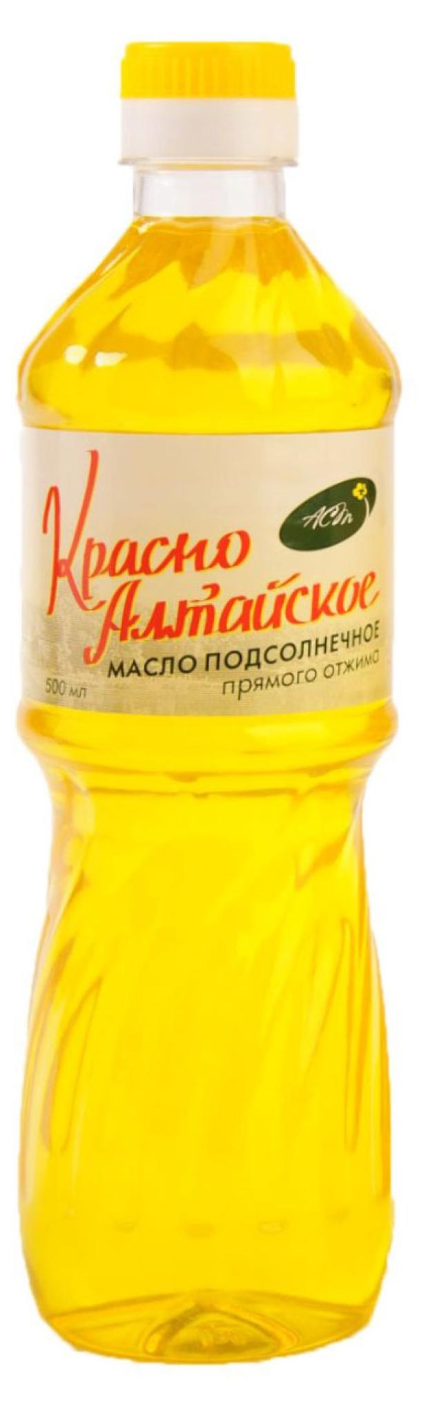 Масло подсолнечное Красноалтайское нерафинированное, 500 мл