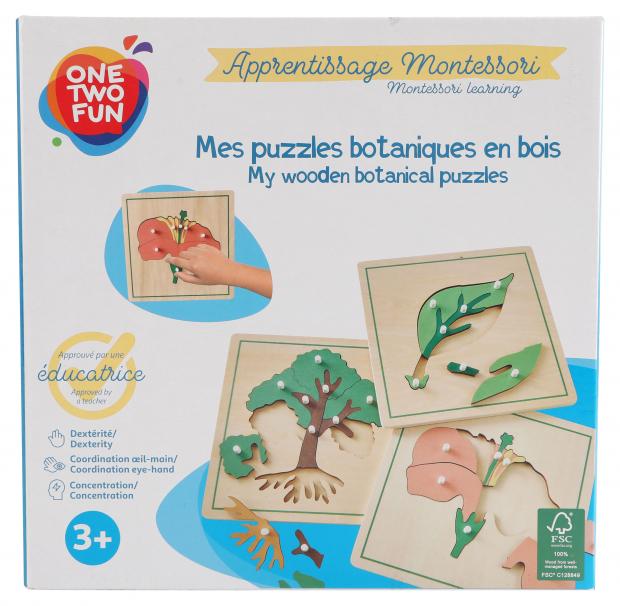 

Монтессори ONE TWO FUN обучение растениям