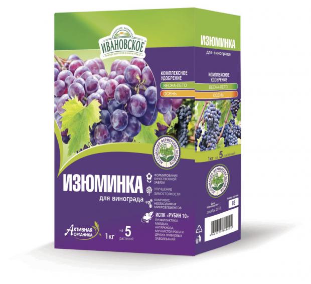 

Удобрение для винограда Фермерское Хозяйство Ивановское Изюминка, 1 кг