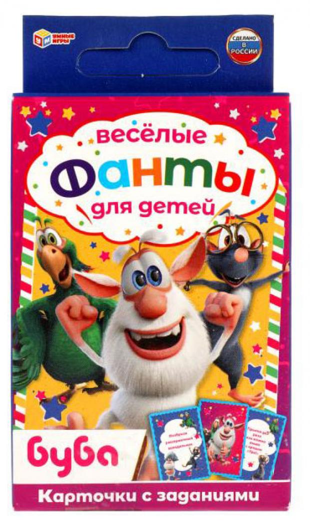 

Карточки с заданиями Умные игры Веселые фанты для детей Буба, 32 шт