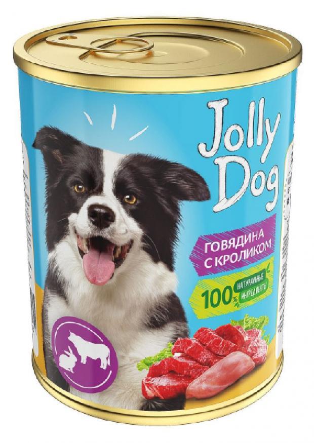 Корм для собак Зоогурман Jolly Dog говядина с кроликом, 350 г