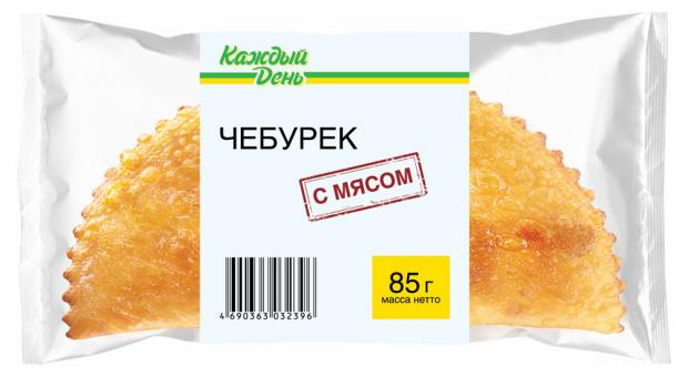 Чебурек с мясом Каждый день замороженный, 85 г чебурек жаренки богатырь с мясом замороженный 180 г