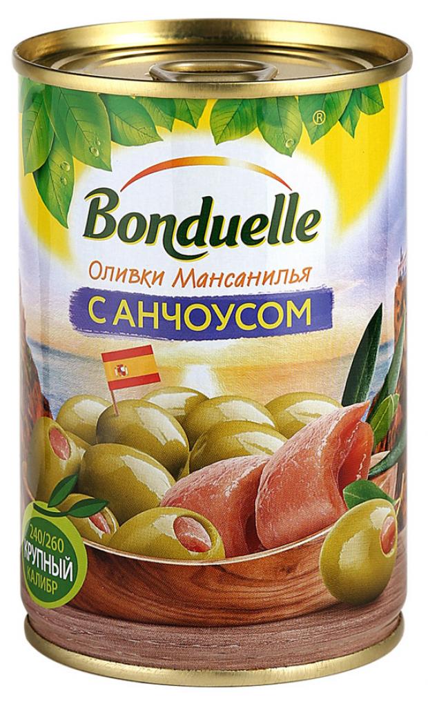 

Оливки Bonduelle Мансанилья с анчоусом, 300 г