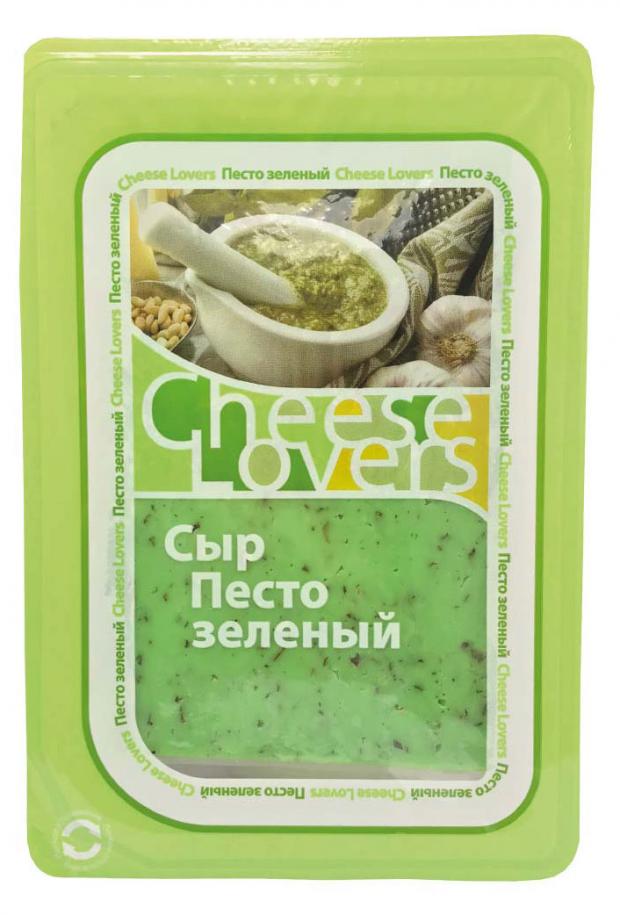 Сыр полутвердый Cheese Lovers песто зеленый нарезка 50% БЗМЖ, 150 г