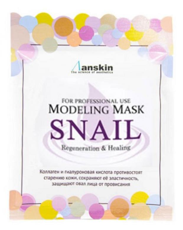 Регенерирующая альгинатная маска Anskin Original Modeling с муцином улитки, 25 г