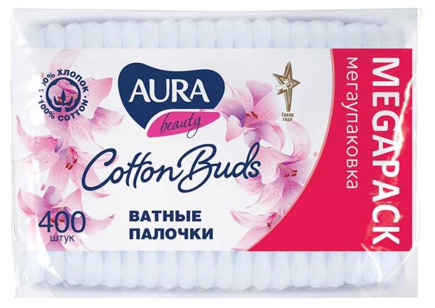 Ватные палочки Aura, 400 шт