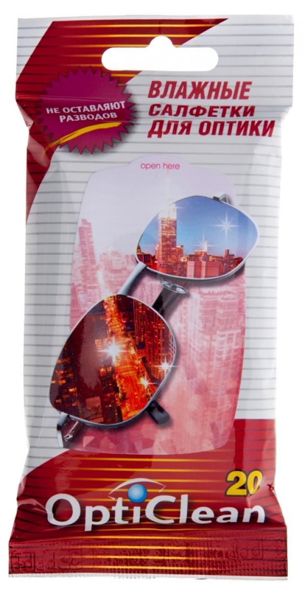 

Влажные салфетки OptiClean для оптики, 20 шт