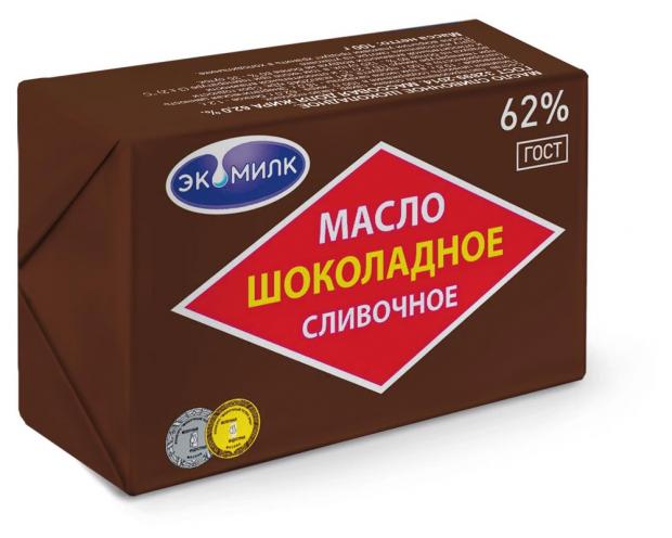 Масло сливочное Экомилк шоколадное 62%, 100 г