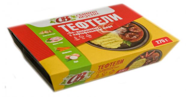 Тефтели с картофелем сытно&вкусно и с красным соусом, 270 г