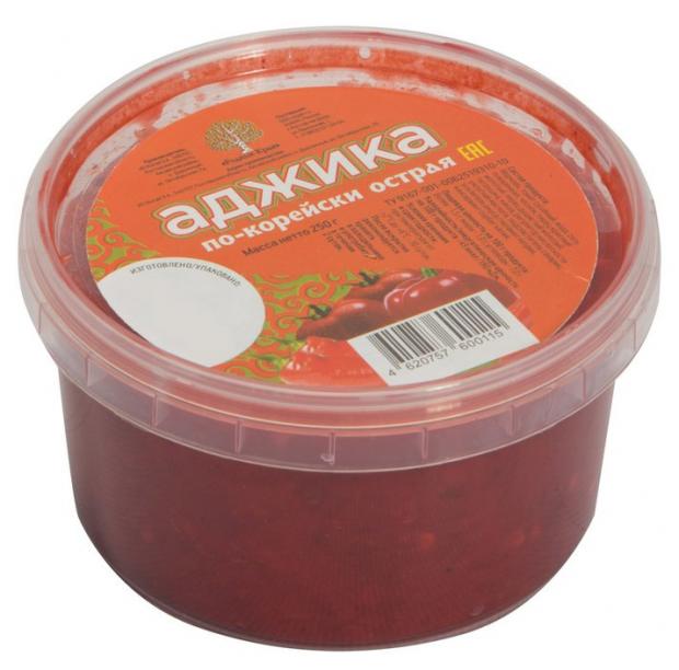Аджика по-корейски Родные края, 250 г