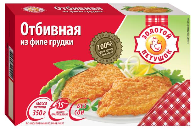 Отбивная из филе грудки Золотой Петушок, 350 г
