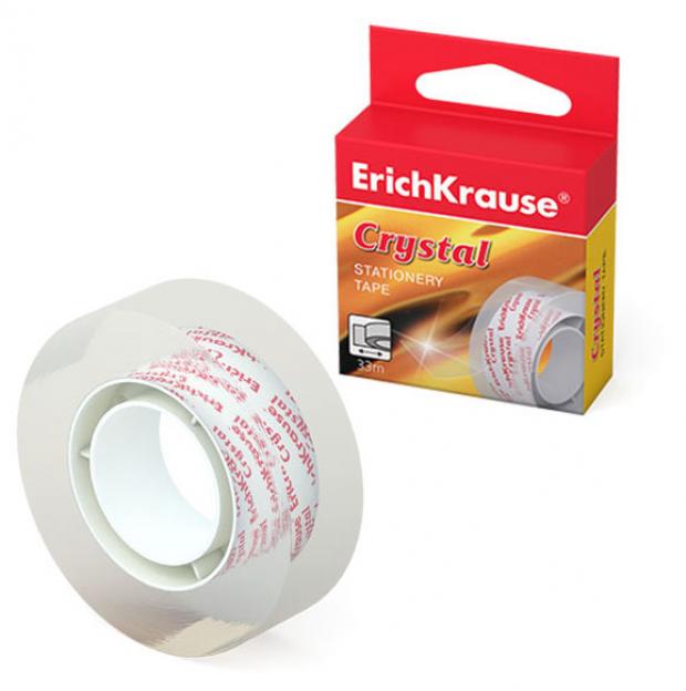 Клейкая лента ErichKrause Crystal, 18ммх33м
