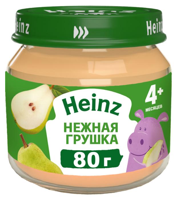 Пюре Heinz Нежная грушка с 4 месяцев, 80 г