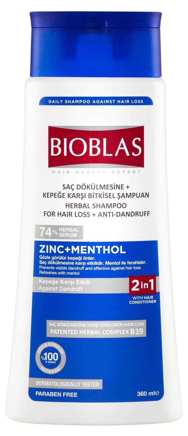 Шампунь для волос Bioblas против выпадения с содержанием цинка, 360 мл шампунь против выпадения волос bioblas с содержанием цинка от перхоти 150 мл
