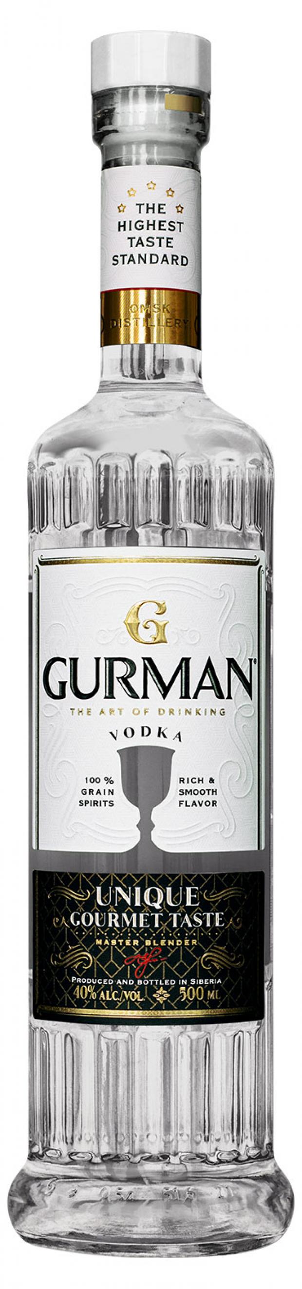 Водка Gurman The Art Of Drinking Россия, 0, 5 л водка талка таежные травы россия 0 5 л