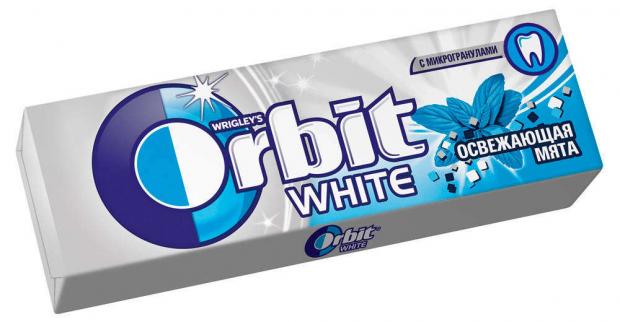 

Резинка жевательная Orbit White Освежающая мята, 13 г