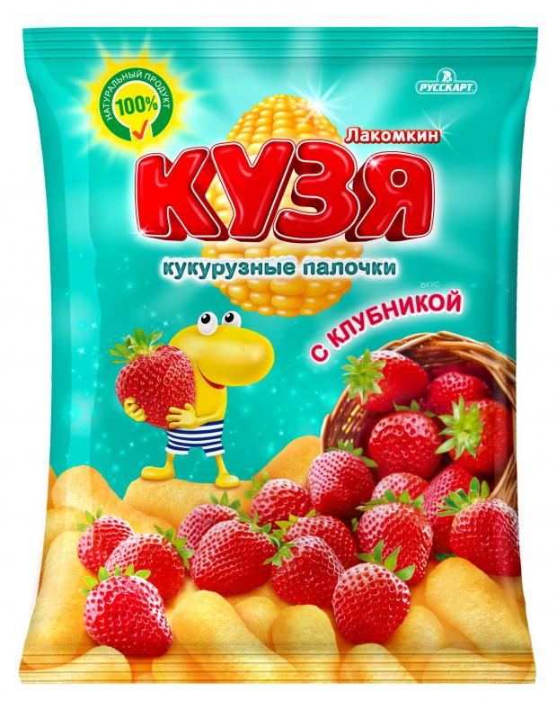 

Палочки кукурузные Русскарт КУЗЯ Лакомкин со вкусом клубники, 100 г