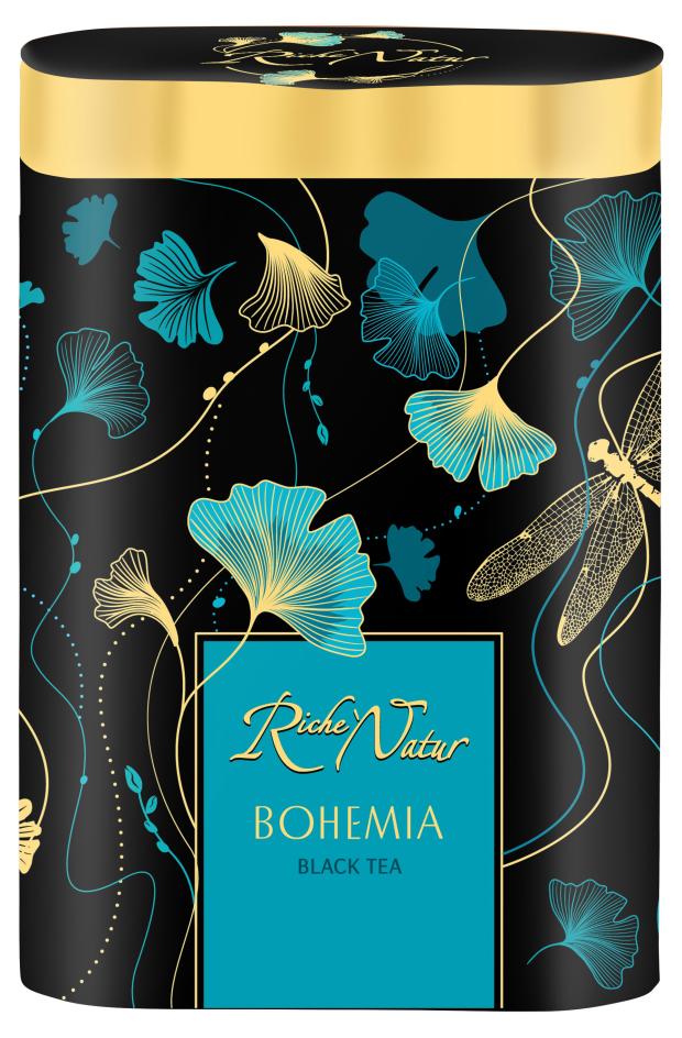

Чай черный Riche Natur Bohemia с ароматом бергамота и айвы листовой, 100 г
