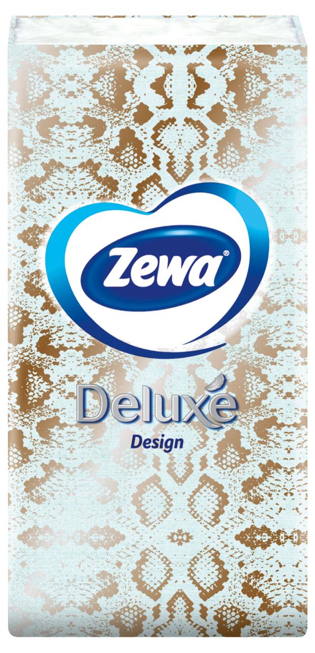Платочки бумажные носовые Zewa Deluxe Design, 3 слоя, 1 шт