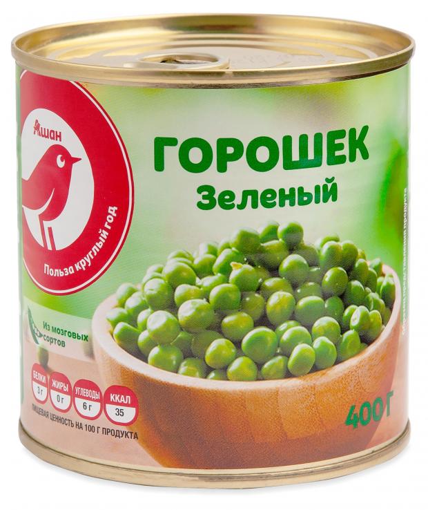 

Горошек зеленый АШАН, 400 г