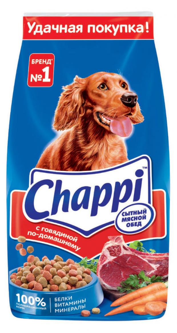 Сухой корм для собак Chappi с говядиной по-домашнему с овощами, 15 кг