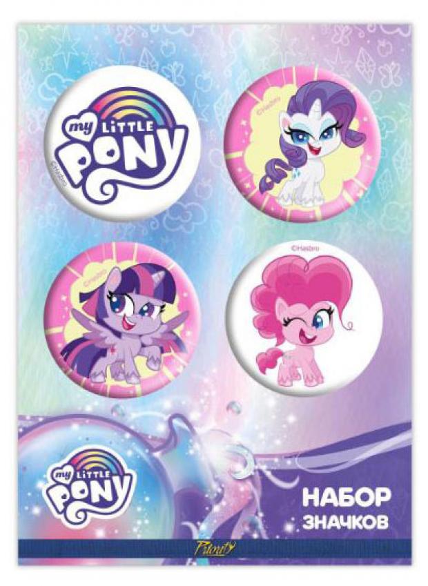 

Значки MY LITTLE PONY закатные, 4 шт
