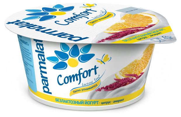 

Йогурт Parmalat Comfort безлактозный цитрус амарант 3,5%, 130 г