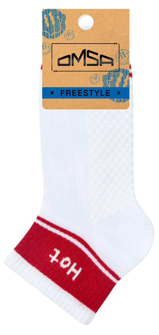 Носки женские Omsa Freestyle 619 Bianco-rosa, р 35-38