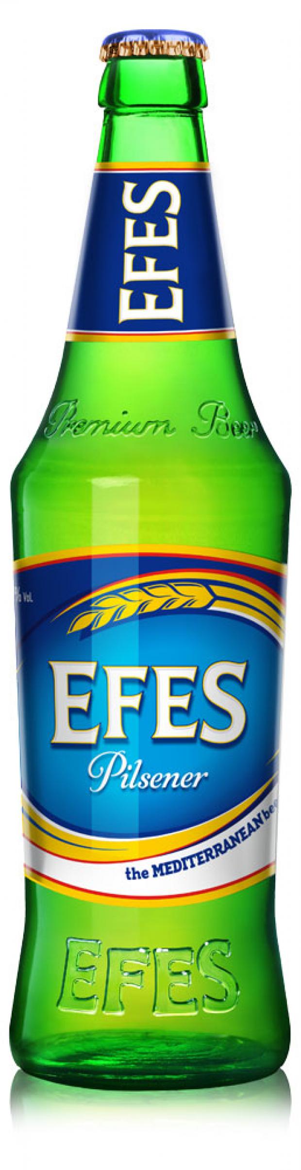 цена Пиво Efes Pilsner светлое фильтрованное 5%, 450 мл