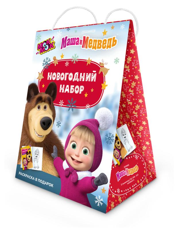 

Подарок новогодний сладкий Маша и Медведь, 125 г