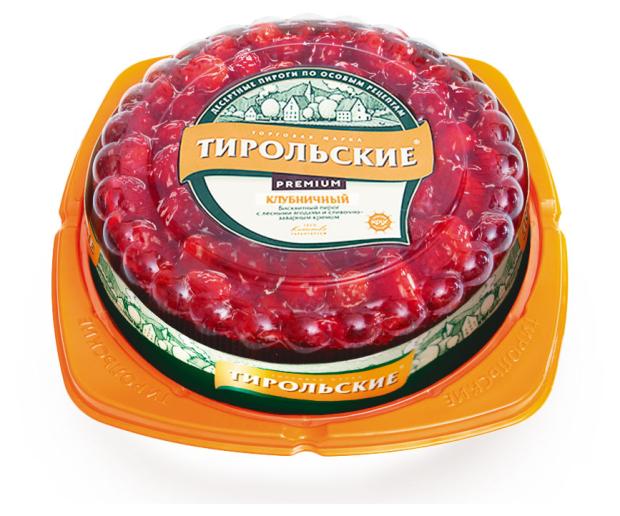 Пирог Тирольские пироги Клубничный, 630 г
