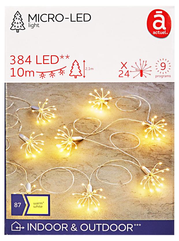 

Электрогирлянда Нить фигурная Actuel 384 LED, 10 м