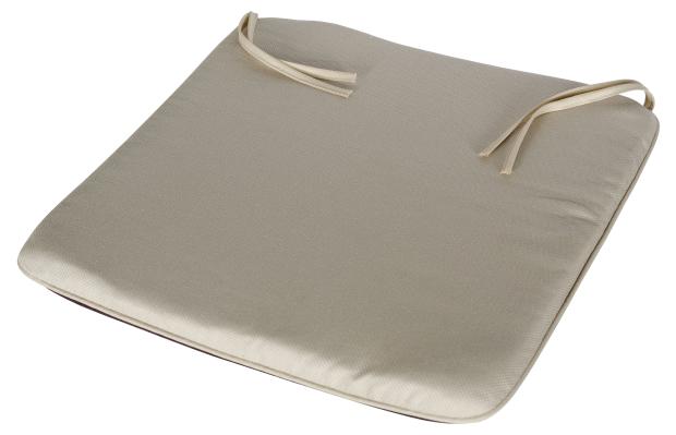 

Подушка для садовой мебели Удачная мебель с кантом и шнуром бежево-шоколадная, 43х43 см