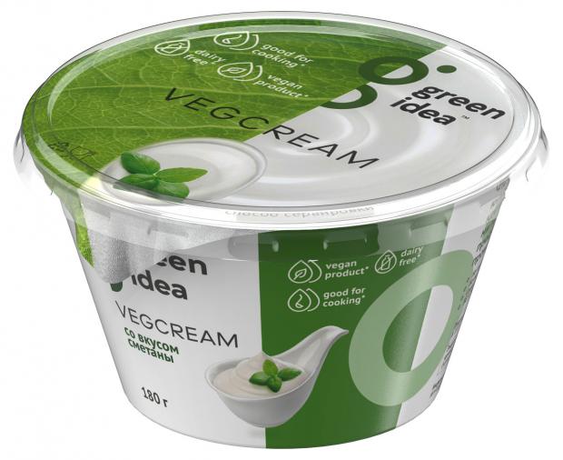 Крем Green Idea Vegcream со вкусом сметаны, 180 г