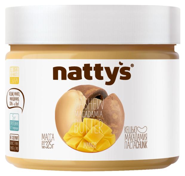 Паста кешью-макадамия Nattys Mango, 325 г