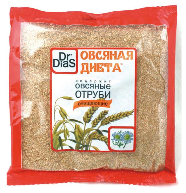 Отруби овсяные DR.DIAS овсяные, 200 г отруби овсяные diadar рассыпчатые 200 г